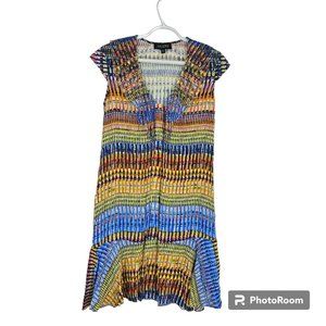 SALONI Multicolor Striped Mini Dress